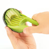 3 In 1 Avocado Slicer Shea Corer Boter Fruit Dunschiller Cutter Pulp Separator Plastic Mes Keuken Groentegereedschap Gadgets