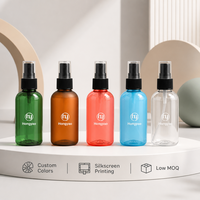 Flacon pulvérisateur en plastique de 100 ml à brume fine pour cosmétiques, soins de la peau, tonique, atomiseur, emballage essentiel pour les voyages