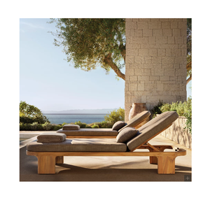 Myanmar เก้าอี้ไม้สักสำหรับผู้สูงอายุชุดโซฟากลางแจ้งชุดเฟอร์นิเจอร์ลานบ้านโรงแรมเลานจ์<span class=keywords><strong>สระ</strong></span>ว่ายน้ำเตียงอาบแดดสวนเตียงนอนกลางวันห้องนั่งเล่นสุดหรู - Product Image 5