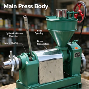Nouvelle machine d'extraction d'huile de palme, équipement de moulin en acier au carbone, petite presse pré-pressoir multifonctionnelle - Product Image 4