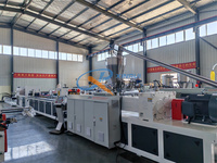 Machine d'extrusion haute puissance SJSZ à double vis conique contrepoussée pour profilés de terrasses et persiennes en PE, PP, WPC