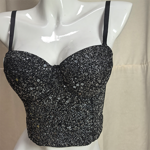 Abito Corsetto in Pizzo all'Ingrosso, Elegante Abito da Sposa con Corsetto, Top Corto da <span class=keywords><strong>Donna</strong></span> con Diamanti, Lusso Designer - Product Image 2