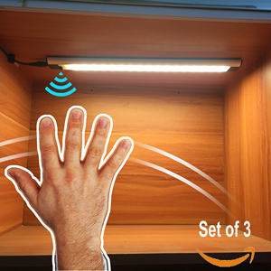 Interruptor de onda manual regulable, 3000k, 3W, base magnética, luz led para armario de cocina, <span class=keywords><strong>3pac</strong></span>/kits - Product Image 1