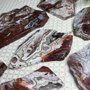 천연 멕시코 크레이지 레이스 아게이트 원석 슬랩, 멕시코 마노 플레이트 수집 및 전시용 풍수 크리스탈 표본 홈 데코 선물 - Product Image 5