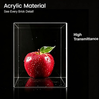 Vitrine en acrylique, boîte de présentation transparente personnalisée pour figurines, objets de collection et modèles de voitures