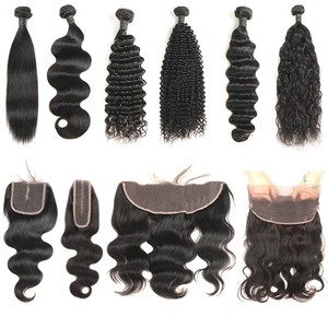 Pelo virgen rizado Jerry de alta calidad, extensiones de cabello humano brasileño con cierre de encaje hd, 4x4 - Product Image 6