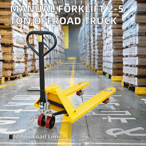Transpaleta Manual de 2 Toneladas en Oferta, Apilador de Paletas con Ruedas de Nylon, Longitud de Horquilla de 1150/1200 mm - Product Image 1
