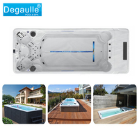 Piscine hors sol rectangulaire mobile à installation en usine Degaulle, piscine à débordement, piscine conteneur