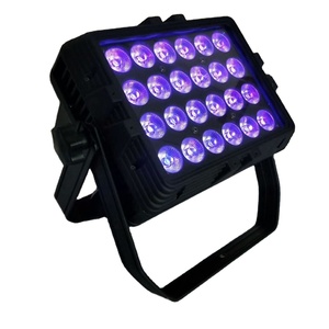 Projecteur PAR LED 24x18W RGBWA+UV IP65 étanche à effet wash pour extérieur, bâtiments, événements, clubs, mariages, scènes, concerts, studios - Product Image 1