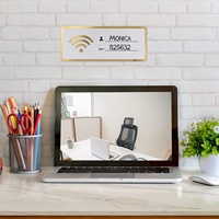 Panneau WiFi pour le mur, plaque de mot de passe WiFi Essentials pour chambre d'amis