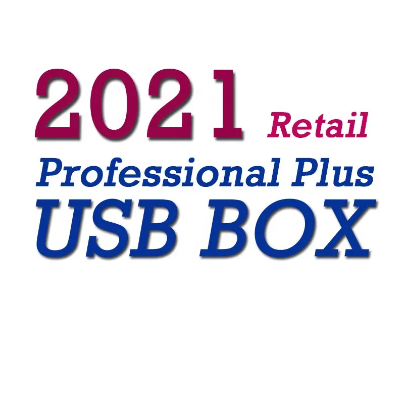 Натуральная Pro Plus 2021 USB BOX Розничная продажа полный пакет 2021 Профессиональный плюс USB коробка быстрая доставка