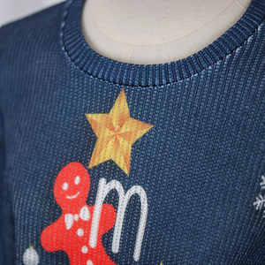 Dropshipping Custom Anti-Pilling Knitted <strong>Christmas</strong> Sweater <strong>Couple</strong> Matching Pullover Unisex Ugly Holiday <strong>Jumper</strong> Print Winter - Product Image 2