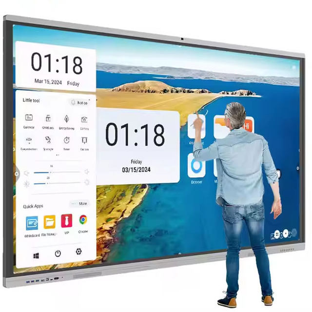 110-Inch Touch Screen Interactive Smart Digital Board for Classroom Use Whiteboard Display Accessory for Meeting Room Classroom