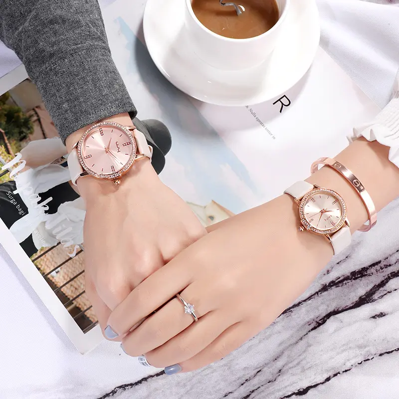 2022 luxury designer ladies diamond rose gold silver women female mk style brand original wrist watch wholesale