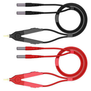 Maksimum Yük 20A Maksimum Açılma 15 mm Terminal Kelvin Klipslerinden 4,0 mm Muz Fişlerine Test Kabloları Kablolar Problar Uzunluk - Product Image 1