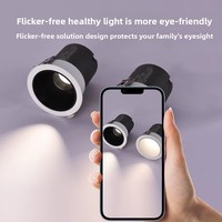 Spot LED encastré moderne pour intérieur, carré ou rond, orientable, 7W 12W 18W, éclairage de plafond COB LED, downlight