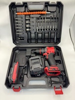 Perceuse à percussion complète en gros d'usine avec batterie 21V, chargeur rapide, pour le travail du bois et le bricolage, ensemble de perceuse à percussion électrique