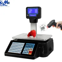 Timbangan Kasir Elektronik Cerdas dengan Printer dan Pencetak Label Barcode, Laris Terjual
