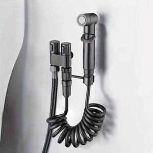 Toilet Bidet Sprayer <strong>Shattaf</strong> Telephone Line <strong>Wall</strong> <strong>Mounted</strong> for Bathroom Tap - Product Image 3