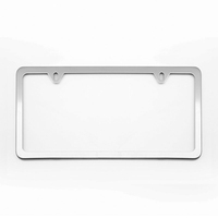 Cadre de plaque d'immatriculation réglable en plastique de vente de fabrication professionnelle pour les États-Unis et le Canada