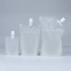 Boyutu özel 5 litre galon depolama katlanabilir taşınabilir su torbası Ldpe içme kapları ambalaj emzik kese su plastik torba
