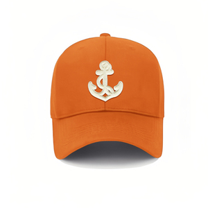 Street Style Cap with Iron-On Embroidered Ship Anchor Logo - Product Image 6