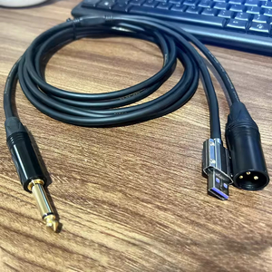 Câble audio USB 3-en-1 TS vers XLR ABCCABLS, câble sonore Hi-Fi Plug and Play <span class=keywords><strong>pour</strong></span> microphone, guitare, <span class=keywords><strong>PC</strong></span>, enregistrement en studio - Product Image 2