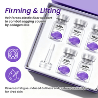 Kit de sérum anti-âge raffermissant et liftant à base d'ampoules de renouvellement cellulaire NAD+ en marque privée OEM pour la réduction des rides et la vitalité de la peau