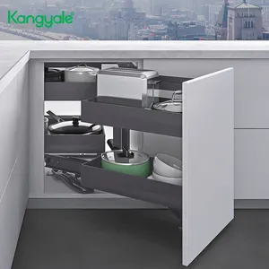 Kangyale Hardware-Producten Keukenlade Mand Magische Hoekkast Opbergplank Trekt Blinde Hoekkast Organizer Uit