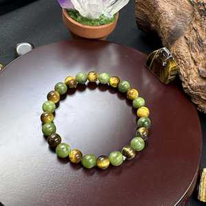 Venta al por mayor Pulseras de piedra natural Pulseras Riqueza Protección de piedra de ojo de tigre Cuerdas hechas a mano para hombres y mujeres - Product Image 1