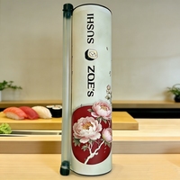 Emballage personnalisé haut de gamme pour bâtonnets de sushi en tube de papier, gaufrage, matériaux recyclés, pelliculage mat, fait main, écologique
