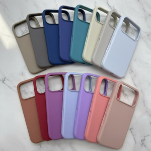 Fundas de Silicona de Color Puro para 17/16/15/14 <span class=keywords><strong>Pro</strong></span> <span class=keywords><strong>Max</strong></span> - Venta al por Mayor, Fundas de Lujo Resistentes a Impactos - Product Image 2