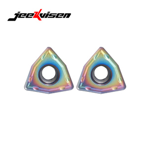 JEEKVISEN WCMT080412-SF JS115P Inserto de Carburo CNC para Taladro en U, Herramienta de Torneado y Corte para Mecanizado - Product Image 3