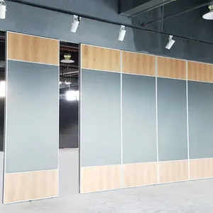 ผู้ผลิต soundproof operable Partition Wall เลื่อนผนังอะคูสติก 100 มม.movable Wall พับ Partition