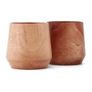 Натуральные деревянные чашки, кофейная кружка ручной работы, деревянная чайная чашка с гравировкой