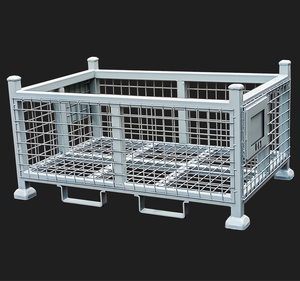 CASE CARTER OEM <span class=keywords><strong>Cage</strong></span> à palettes empilable en métal et en acier pour le stockage en entrepôt - Product Image 1