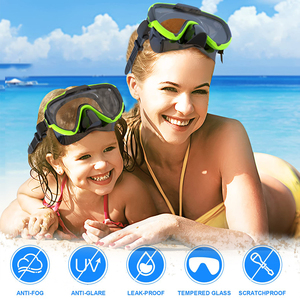 Comfortable Durable <strong>Children's</strong> Scuba <strong>Diving</strong> Snorkel Mask with Anti-Fog Glass Lenses Features Maximum Comfort for Water Sports - Product Image 4