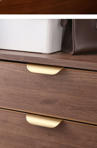 Ngắn cạnh kéo xử lý Brass ngăn kéo vỏ đồ nội thất tủ cong kéo cho nhà bếp phòng ngủ Entry-Drop vận chuyển - Product Image 4