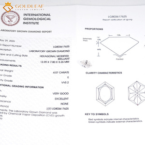 Diamante Goldleaf de 1-10 Quilates con Certificación IGI DEF-VVS/VS, Corte Marquesa Holandés, Relación Personalizable, Apto para la Fabricación de Joyas - Product Image 5