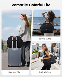 LOVEVOOK Wholesale Puffer Designer Cosmetic Bags <strong>Cases</strong> for Women Lifestyle <strong>Weekender</strong> Gym Toiletry Bags Luggage Duffel Travel Bag - Product Image 2