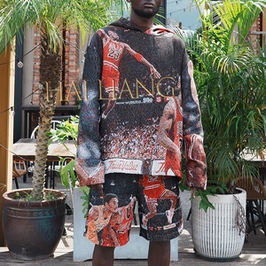 เสื้อฮู้ดแฟชั่นฮิปฮอปสตรีทแวร์ลายเทปสตรีพ สำหรับผู้ชาย แนวแร็ป บาสเก็ตบอล เท่ห์ๆ เสื้อคลุมผ้าห่ม ไซส์ใหญ่ เสื้อฮู้ดผู้ชาย เสื้อสเวตเชิ้ต - Product Image 3