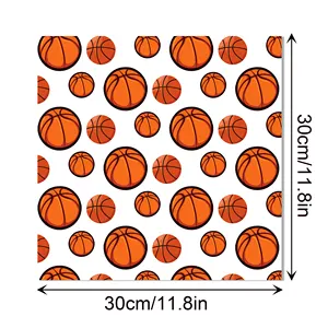 HUANCAIスポーツパーティーバスケットボールパターン両面DIYクラフトペーパーギフトラッピングフォトアルバムの装飾スクラップブックペーパー