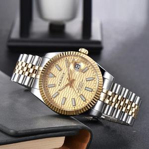 Nuevo Reloj de Pulsera para Hombre <span class=keywords><strong>Parnis</strong></span> de 39.5mm, Acero Inoxidable, Calendario, Movimiento Mecánico Automático Miyota 8215 - Product Image 3