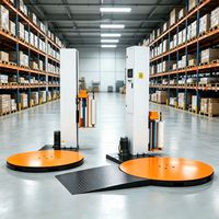 Enrouleur automatique de film étirable avancé pour l'emballage industriel cohérent des marchandises - Machine d'emballage automatique