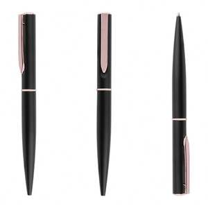 Bolígrafo de Metal Negro con Logotipo Personalizado, Diseño Moderno 2024, Bolígrafos de Lujo para Hombre - Product Image 1