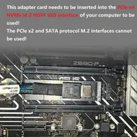 Adaptor Dock M.2 NVMe PCIe ke Oculink Female SFF-8612/SFF-8611 Buatan China & Guatemala Tersedia