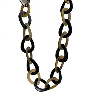 Fancy Women's Vintage Horn <b>Statement</b> <b>Necklace</b> Stylish Design With Link Chain For Party Gifts Wear Wedding With Woman - Product Image 2