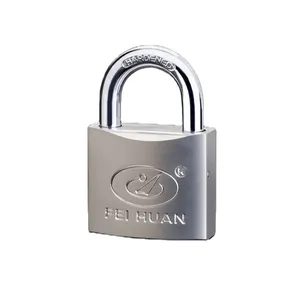 Functional great-looking nickel plated brass cylinder iron padlock