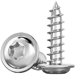 304 Stainless Steel Torx Pan Head Tapping Screw With Washer Metric Wood Screw M3 M4 M5 Anti-Theft Security Screw - Product Image 1