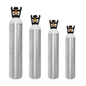 음료 요소 브랜드 신형 <span class=keywords><strong>CO2</strong></span> 탱크 CGA320 밸브와 사이폰 튜브 20lb 알루미늄 실린더 - Product Image 2